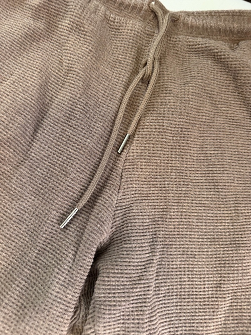 Athleta Tranquil Chocolate Waffle Jogger lounge Pants size large - Picture 6 of 7